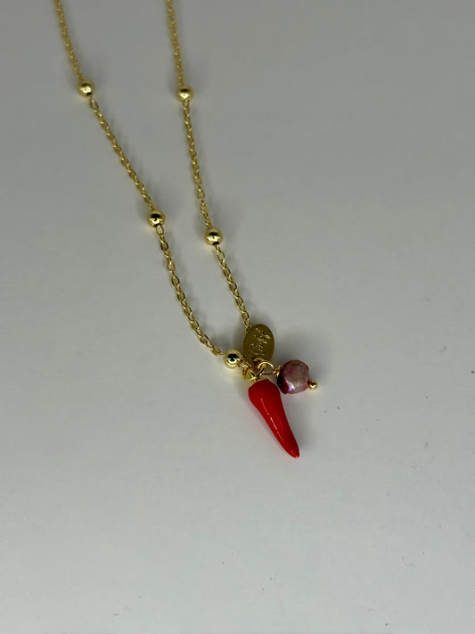 Chili pepper necklace