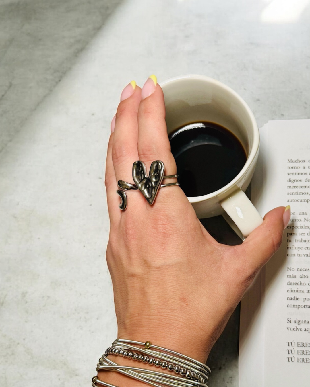 Silver Curve Ring