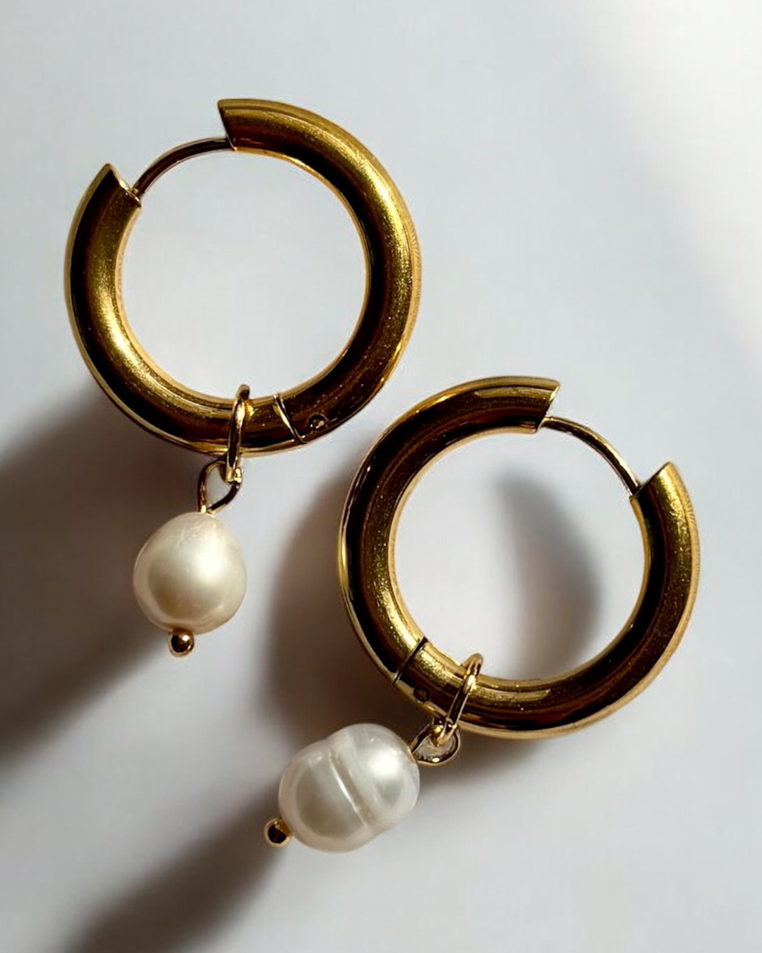 Pearl Hoop Earring